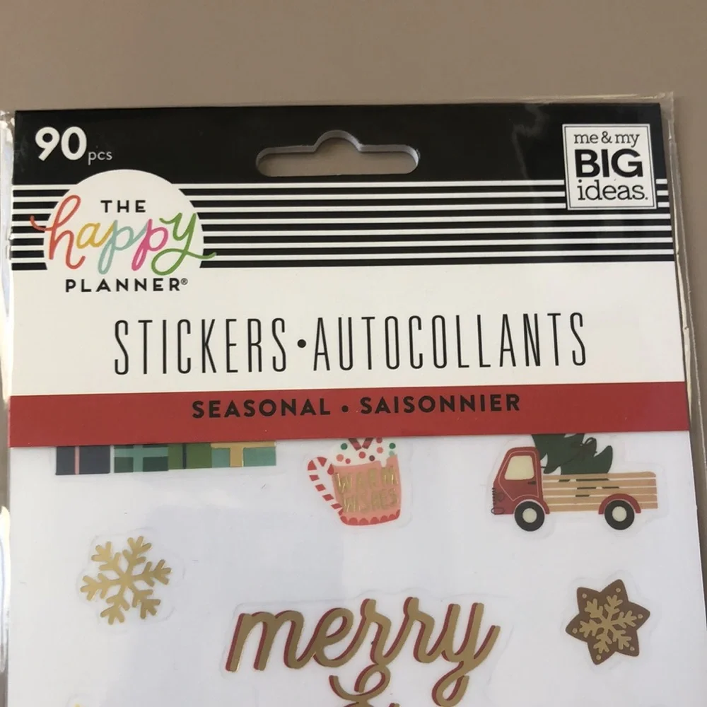 ❤️$5 NWT Happy Planner Sticker Sheets Christmas